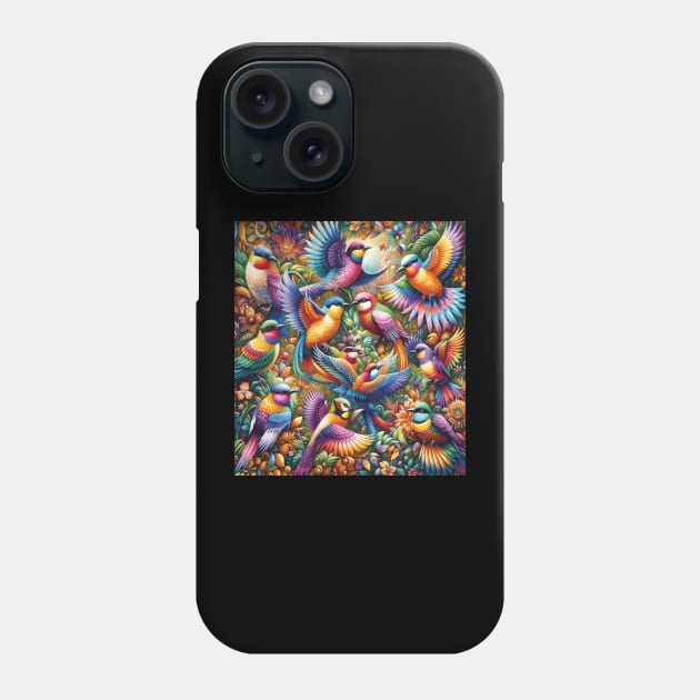 Birdy Colorful Pattern Phone Case by SARKAR3.0