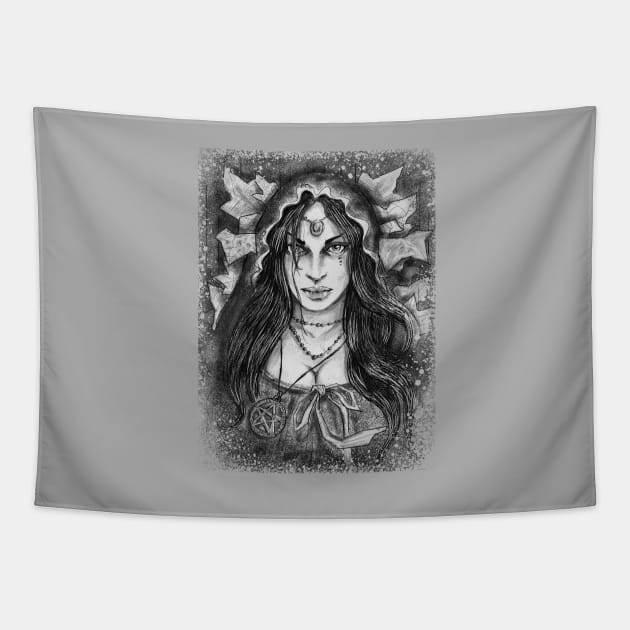 Forest Witch Tapestry by Andriu