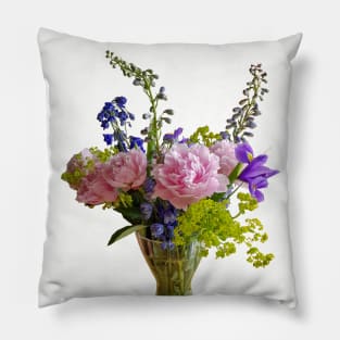 Flowers in a Vase Floral gift for Mothers Day Pillow