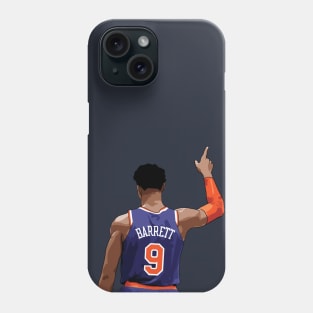 RJ Barrett Vector Back Blue Phone Case