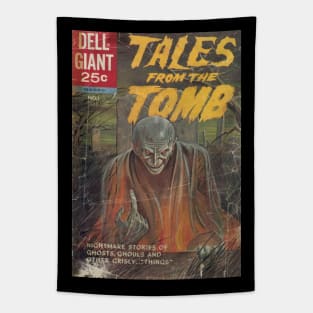 Classic Horror Comic Cover Art Tapestry