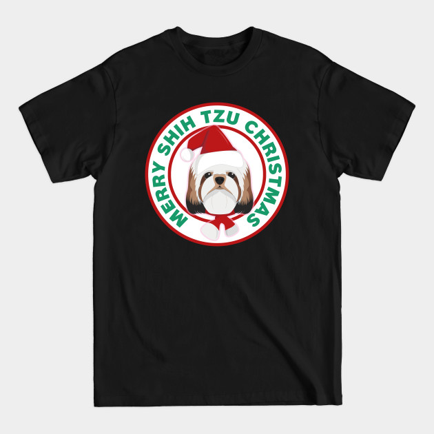 Disover Merry Christmas Shih Tzu - Shih Tzu - T-Shirt