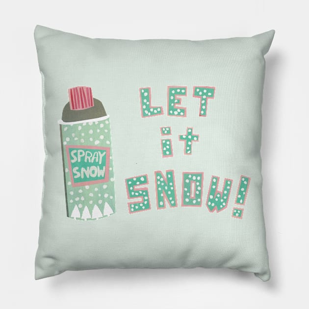 Let it Snow Pillow by jenblove