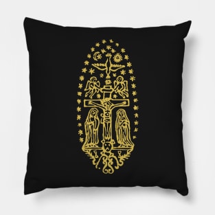 Coptic Jerusalem Tattoo - Crucifixion Pillow