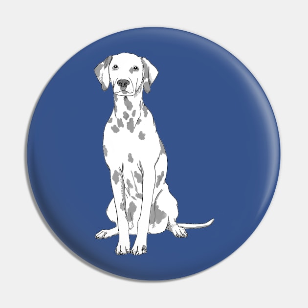 Cherry the Dalmation - Black Pin by Elizabeths-Arts