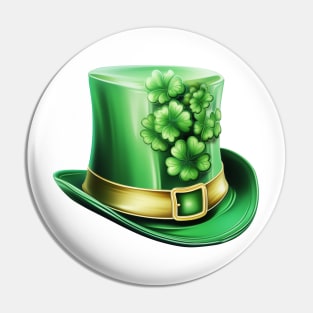 Watercolor st patricks Day Hat Pin