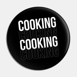 Cooking stacked typography design Pin