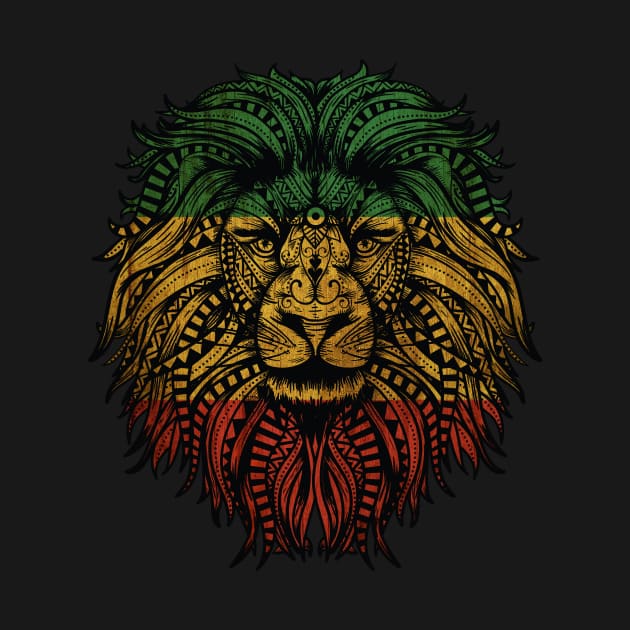 Rasta Lion Roots Rock Reggae by UNDERGROUNDROOTS