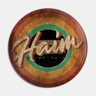 Haim Vintage Circle Art Pin