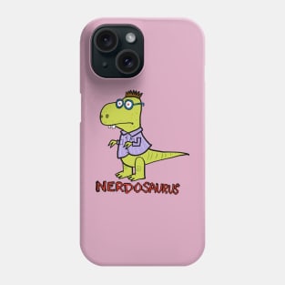 Nerdosaurus is on the rampage. Be careful- he may help you with  homework… Phone Case