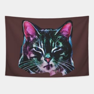 angry cat Tapestry