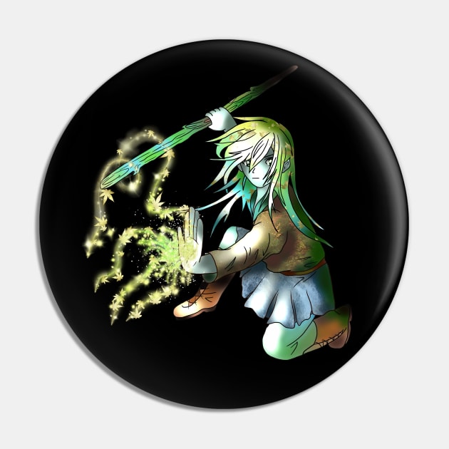 Dnd druid elf girl with a magic leaf whip Pin by cuisinecat