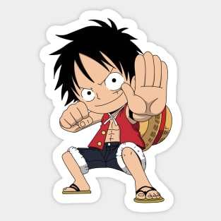 One Piece Anime - Luffy - 80s Retro Art P - Art Print