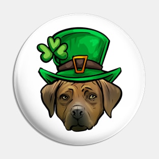 St Patricks Day Rhodesian Ridgeback Pin