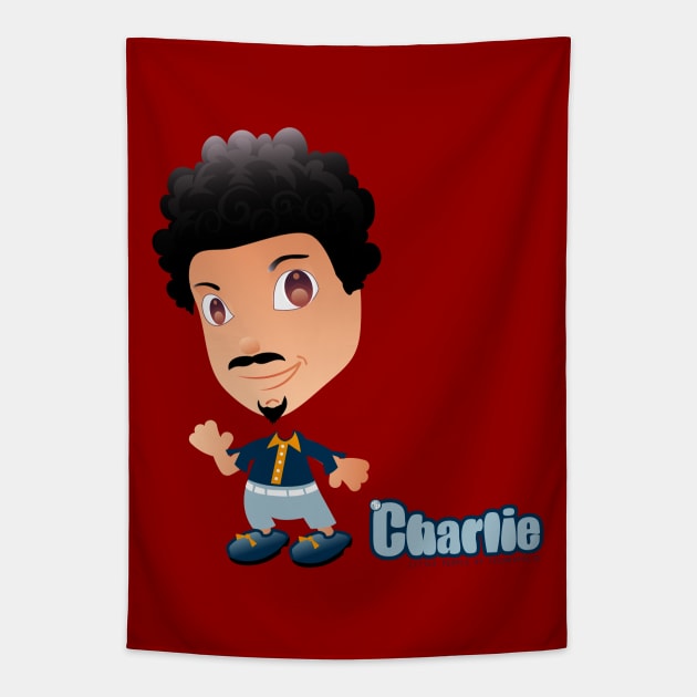 "Charlie" - Little People of Technopolis Tapestry by George Barakoukakis