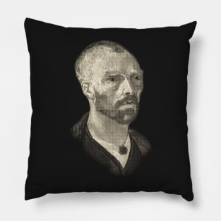 Vincent van Gogh Self Portrait in Vintage Sepia Pillow