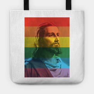 Gay Pride Jesus Tote