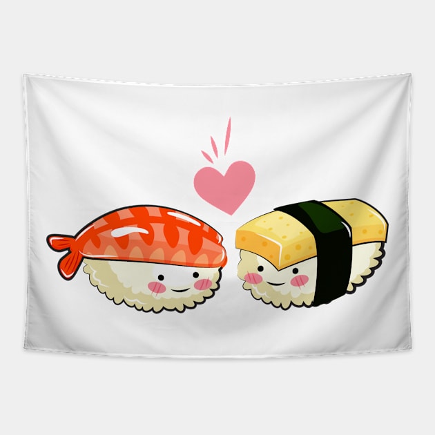 I love sushi Tapestry by Screamingcat