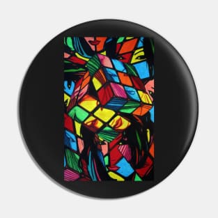 Mad Era Rude B*itch Cube (Rubicks) Pin