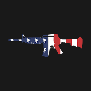 Rifle US Flag T-Shirt