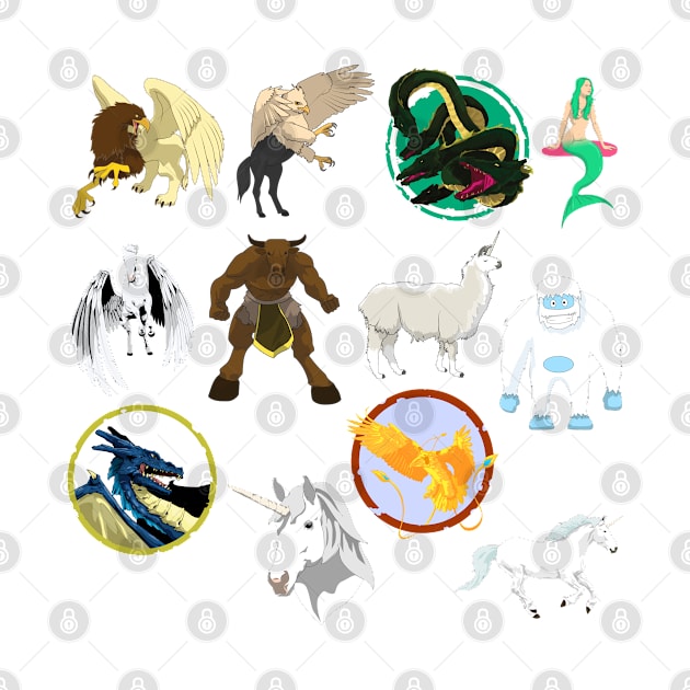 Mythology Sticker Pack by Sticker Steve