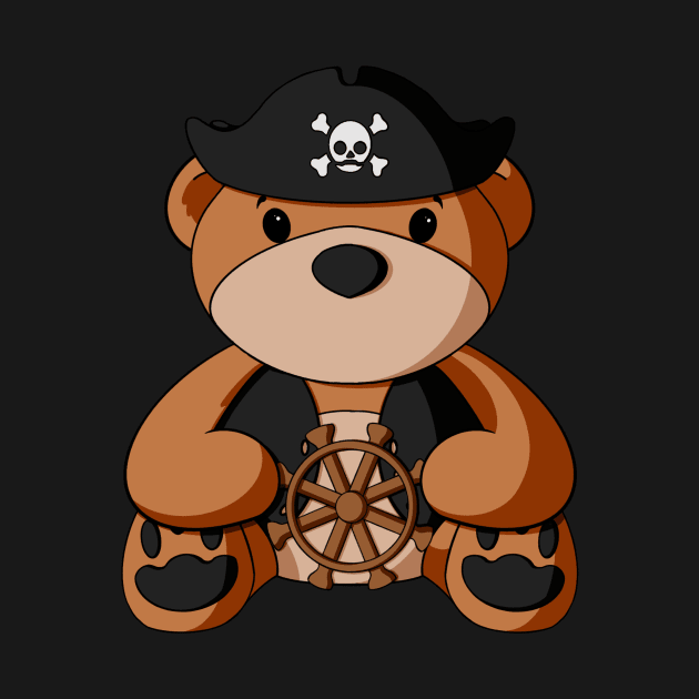 Pirate Teddy Bear by Alisha Ober Designs