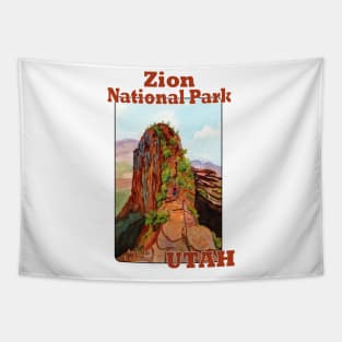 Angels Landing, Zion National Park Utah Tapestry