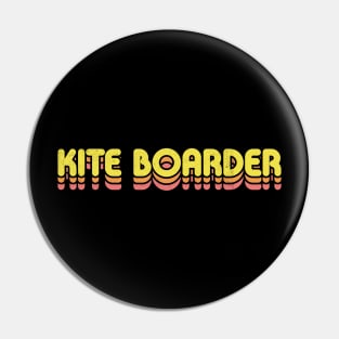 Retro Kite Boarder Pin