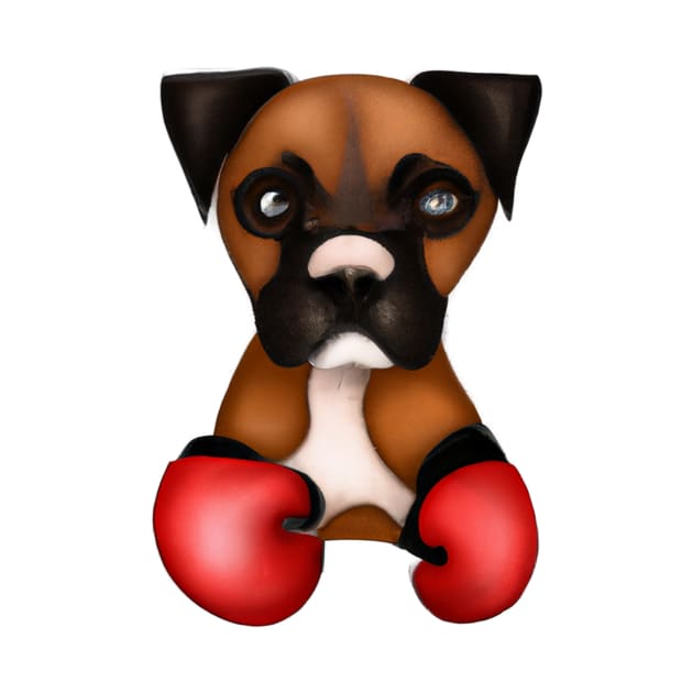 Cute Boxer Drawing by Play Zoo