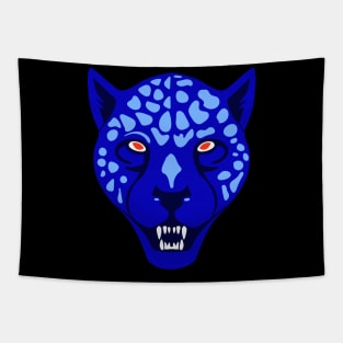 jaguar artistic face art Tapestry