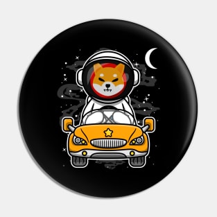 Astronaut Car Shiba Inu Coin To The Moon Crypto Token Shib Army Cryptocurrency Wallet HODL Birthday Gift For Men Women Pin