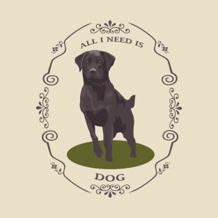 All I need is dog brown T-Shirt