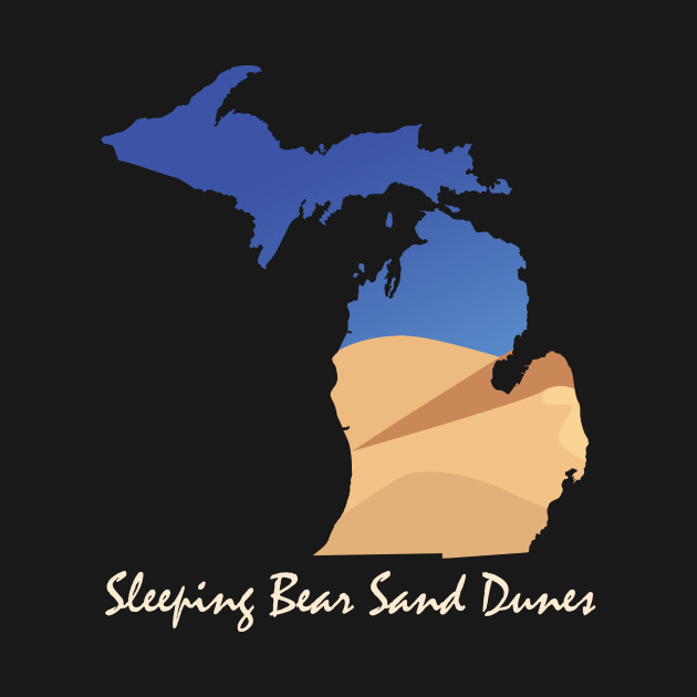Disover Sleeping Bear Sand Dunes - Sleeping Bear - T-Shirt