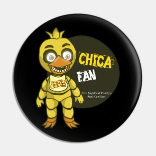 Five Night's at Freddy's Chica Fan T-Shirt Pin