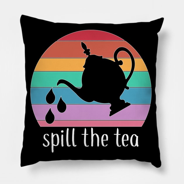 Spill the Tea Pillow by Timeforplay