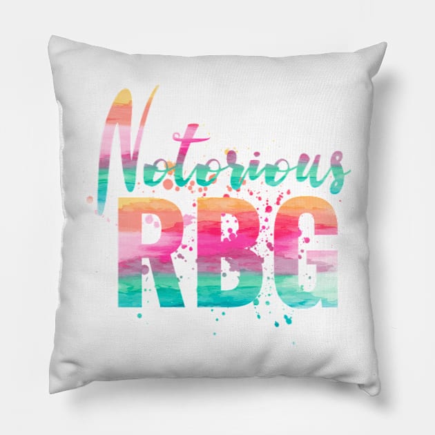 Notorious RBG Ruth Bader Ginsburg Gifts Mugs Stickers for Strong Women Pillow by gillys