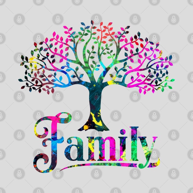 Colorful Family Tree by FamiLane