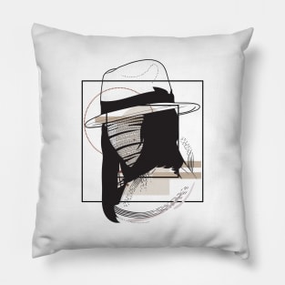 Western Cowgirl Bandit version 4 Pillow