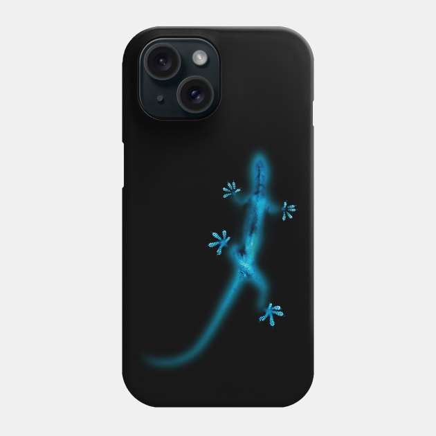 Blue Gecko Phone Case by R-evolution_GFX