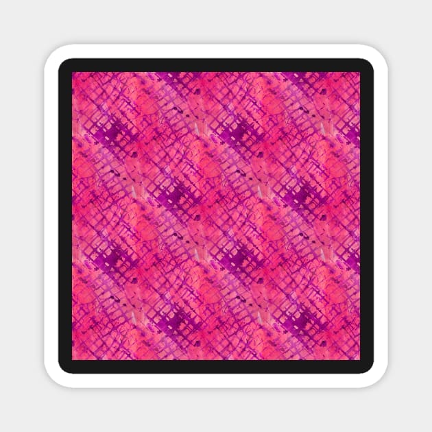 Abstract Purple Pink Pattern Magnet by SpiceTree