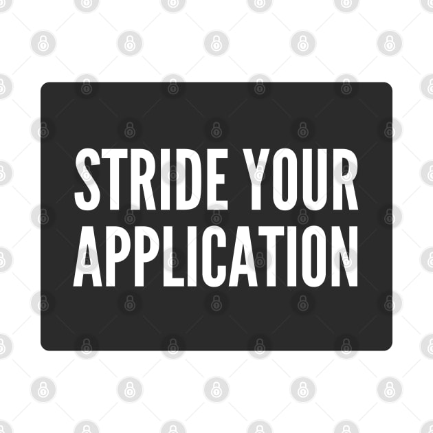 Secure Coding STRIDE Your Application Black Background by FSEstyle