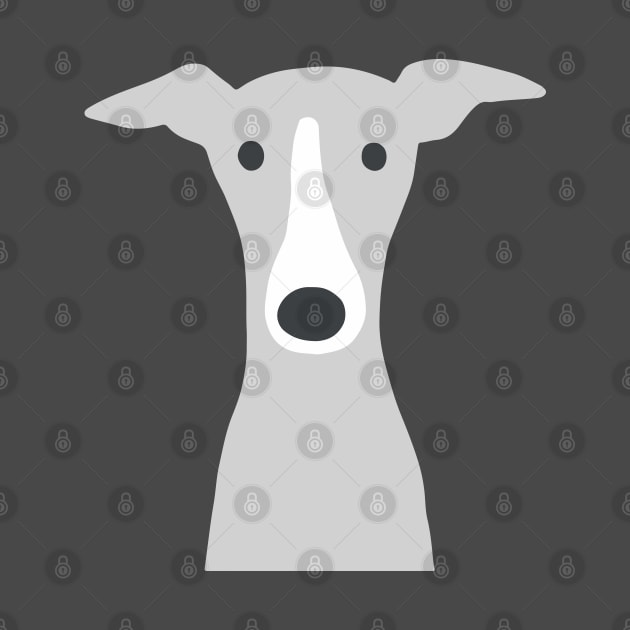 Greyhound | Italian Greyhound | Cute Whippet Dog by Coffee Squirrel