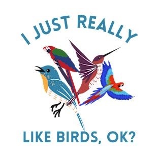 I JUST REALLY LIKE BIRDS T-Shirt