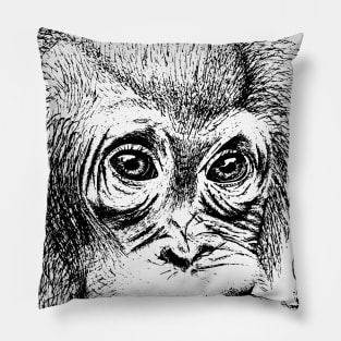 Orangutan Youth Face Pillow