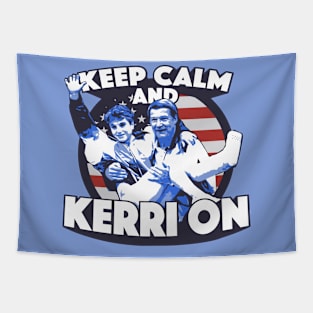 Keep Calm and Kerri On // Funny Gymnastics Meme Tapestry