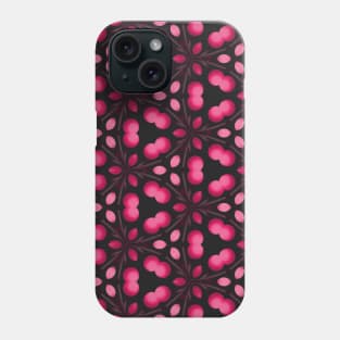 Abstract pink cherry pattern Phone Case