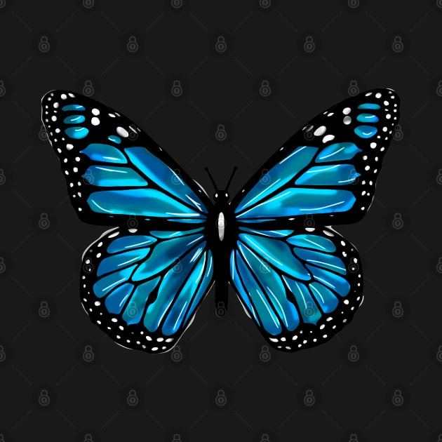 Blue butterfly by MikeMeineArts