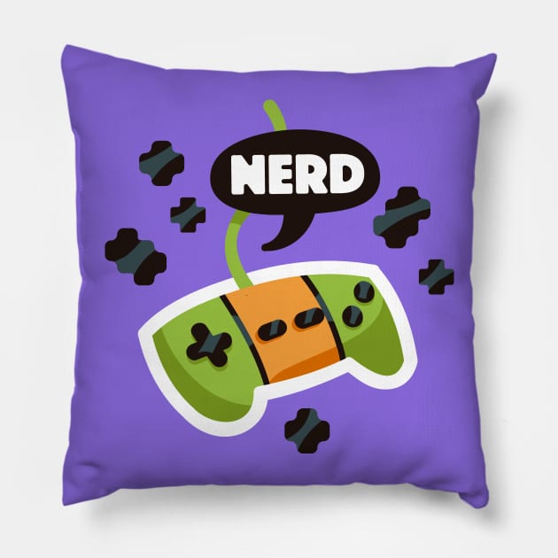 Game Nerd Pillow by Fenomeno