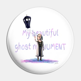 My Beautiful Ghost Monument Pin