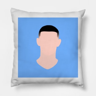 Phil Foden Minimalistic Face Art Pillow